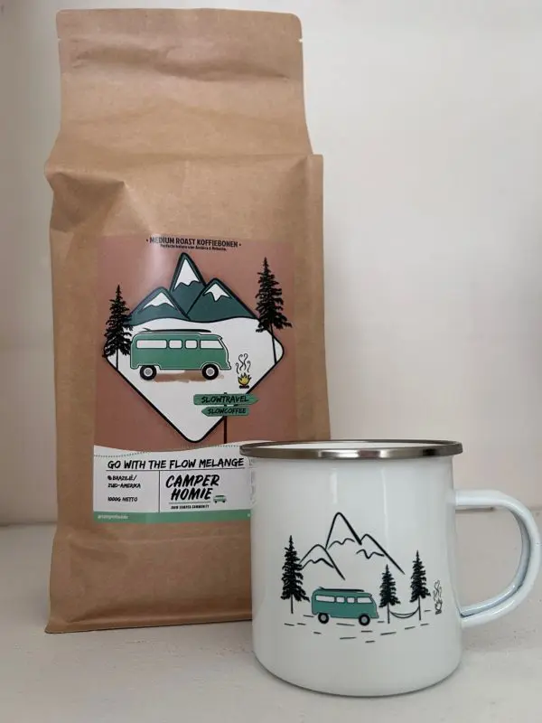 Koffie cadeau pakket; kampeer koffie; camper koffie